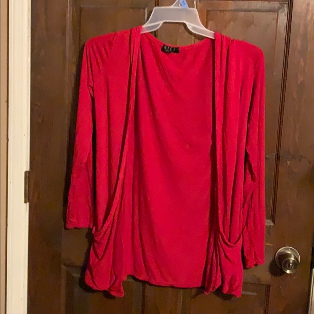 Women’s Size 16-18 Red Cardigan: Nice Collection
